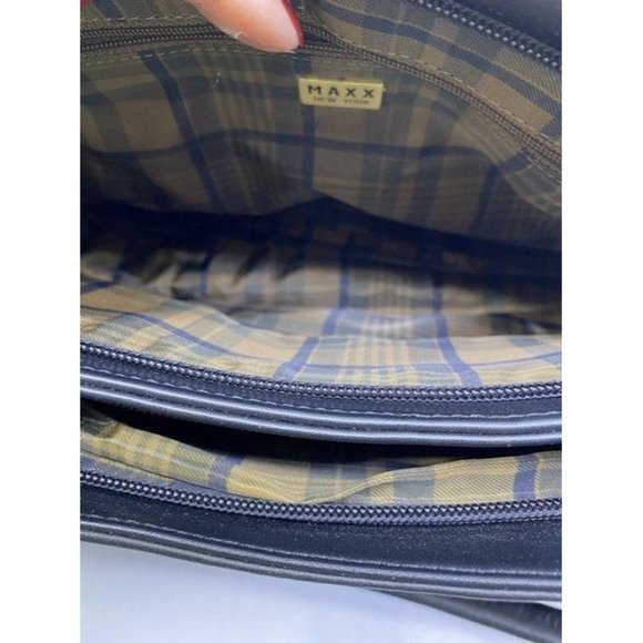 Maxx New York Tote Black Nylon Fabric Shoulder Bag - Picture 10 of 12